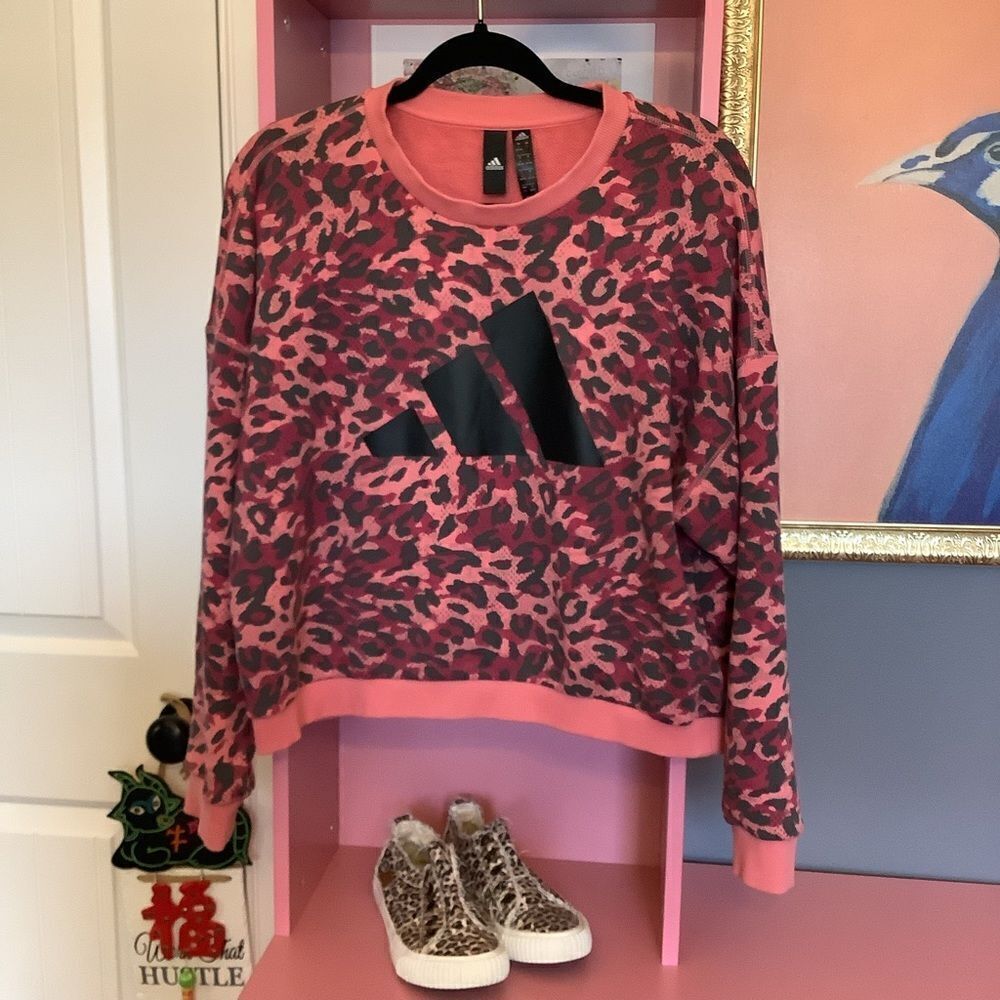 Adidas Leopard Print Athlesiure Top‎ 🐆
